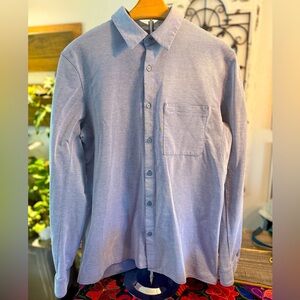 Lululemon Commission Long Sleeve Shirt Harbor Blue Men's M Medium